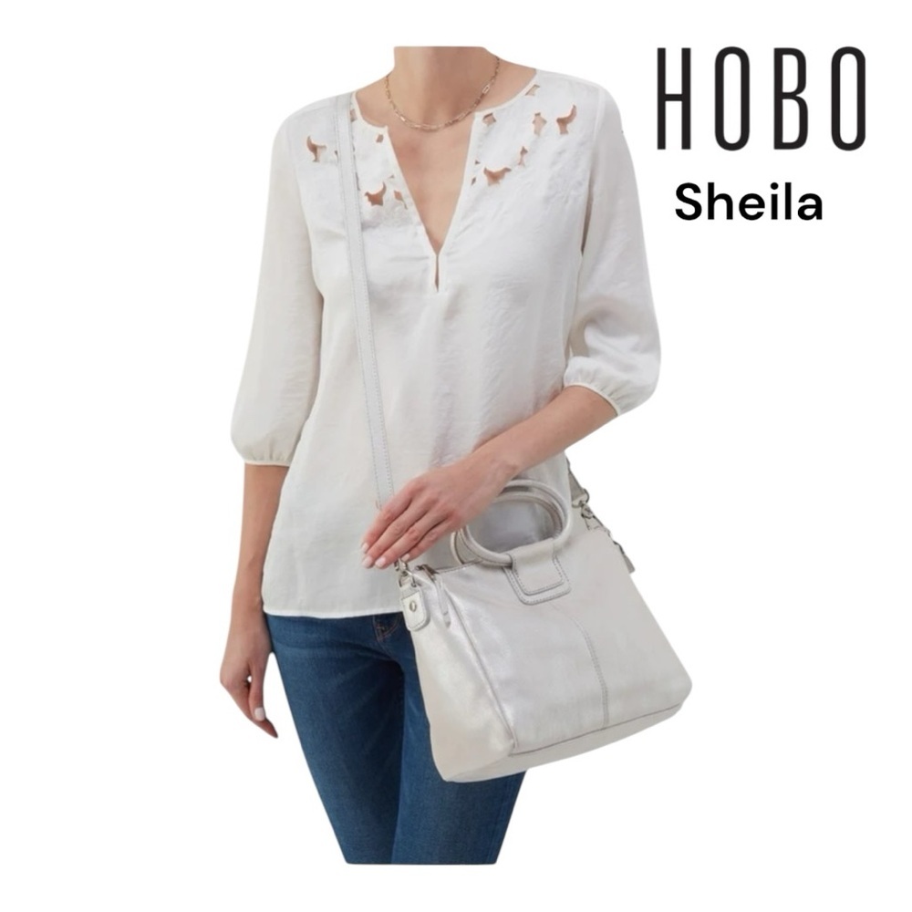 HOBO Sheila Cream Shoulder Bag